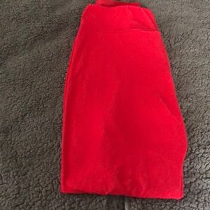 Lula roe red leggings